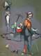 Jean Helion Gold Mining, The Gold Diggers, Original Signed Lithograph