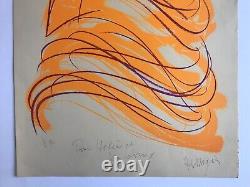 Jean MESSAGIER, Untitled, c. 1974. Original lithograph signed in pencil