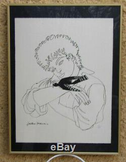 Jean Marais From 1913 To 1998. Pie Christmas. Great & Rare Lithograph Numbered 33/50