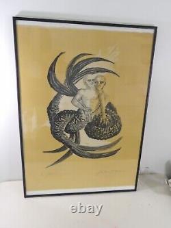 Jean Marais Original Lithograph 50x70, Framed, Numbered And Signed 51/99