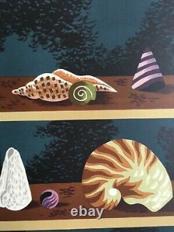 Jean Picart Le Doux (1902-1982) Original Lithograph Shellfish Paris France