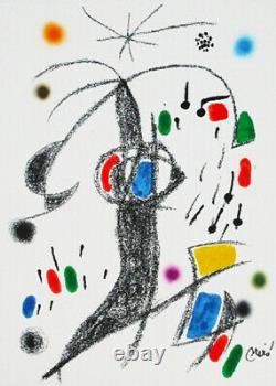 Joan Miro Maravillas 19, Lithograph Signed In The Board, 1975