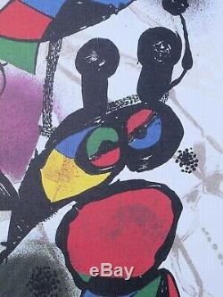 Joan Miro Original Lithograph Signed And Numbered II Lithographie, 500ex