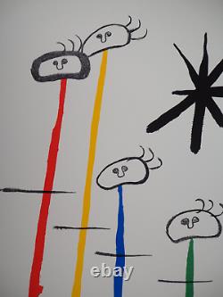 Joan Miro: Surrealist Family at the Star - Signed Lithograph