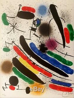 Joan Miro Untitled Original Lithograph Signed In 1972