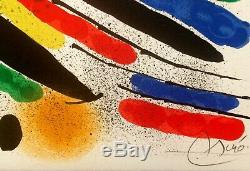 Joan Miro Untitled Original Lithograph Signed In 1972