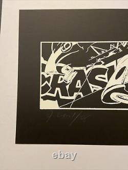John Crash Matos, Hand Signed, White Litho 4/25, 28x43cm, Street Art Graffiti