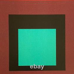 Josef Albers Lithograph COA Original Signed Op Numbered 180 Piet Mondrian