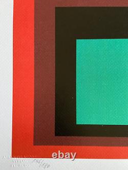 Josef Albers Lithograph COA Original Signed Op Numbered 180 Piet Mondrian