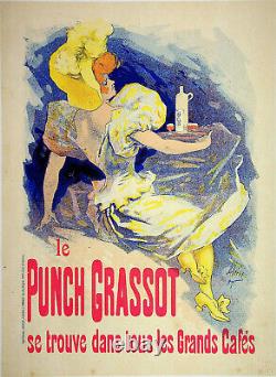 Jules CHERET The Punch Grassot, Original Signed Lithograph, 1895