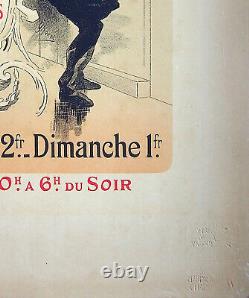 Jules Cheret Oeuvre De L'hospitalité Original Lithograph, Signed 1898