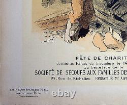 Jules Chéret 'Sailor's Family' Original Signed Lithograph, 1897