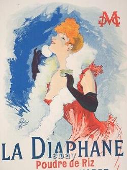 Jules Cheret Sarah Bernhardt (Diaphane), Original Lithograph, Signed, 1898