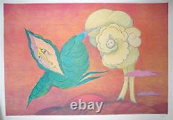 Julio Silva Signed Lithograph Surreal Abstract Art Argentine Abstraction