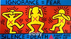 Keith Haring Lithograph Approved COA Original Signed Numbered by Hand