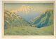 Large Color Lithograph Henri Rivière Mountain Landscape Herd Nineteenth