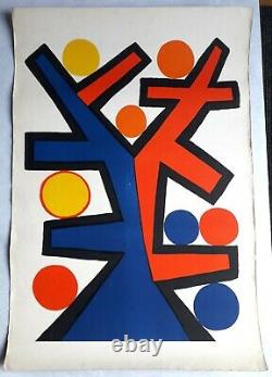 Large Lithograph By Alexander Calder, Unsigned Vellum Print