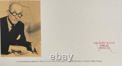 Le Corbusier Lithograph COA Original Signed Hand Numbered Stamp 180