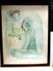 Leonor Fini 1908-1996 Silk Screen Printing Young Signed Dilles Under Glass Frame