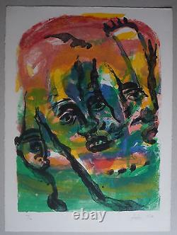 Lithograph COMPOSITION 1978 Signed ATILA BIRO (1931-1987)