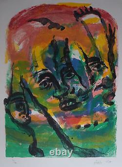 Lithograph COMPOSITION 1978 Signed ATILA BIRO (1931-1987)