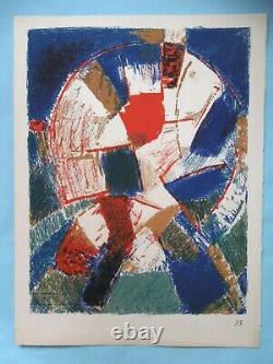 Lithograph Jacques Germain Signed At The Stamp Kandinsky Albers Fauter Bauhaus