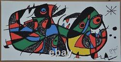 Lithograph Joan Miro SCULPTOR, Italy 1974