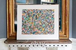 Lithograph Space Invader signed numbered certificate gallery Invader 4000