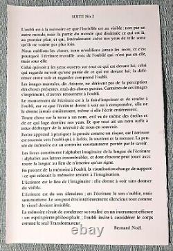 Lithograph by Olivier Debré 1983 65.4 x 50 cm + text by Bernard Noël
