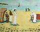 Lithograph By Ramon Dilley: The Elegant Women On Deauville Beach, Signed