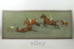Lithographie Framed, Horse Racing, K. Wagner