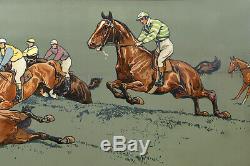 Lithographie Framed, Horse Racing, K. Wagner