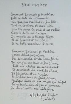 Lithography After Fernand Léger - Poem By André Verdet On The Back P 906