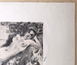 Lithography Art Deco Emile Compare Portrait Woman Nude Live Landscape Animals