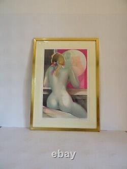Lithography Female Nue Camille Hilaire