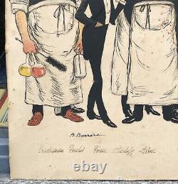 Lithography Former Adrien Barrere (1874-1931) Humour Cartoon Medicine XIX