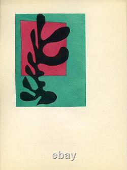 Lithography Gallery Berggruen. Mourlot after Henri Matisse 1953. Black Alga.