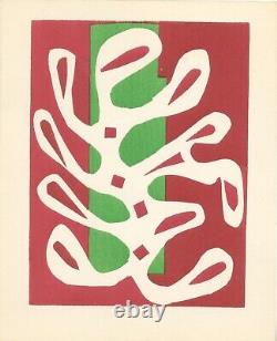 Lithography Gallery Berggruen by Mourlot after H. Matisse. 1953. White Seaweed
