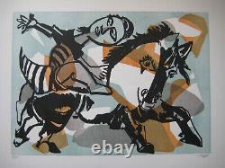 Lorjou Bernard 3 Lithographies Signées Au Crayon Num/80 3 Handsigned Lithographs