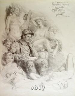 Lucien Hector JONAS (1880-1947) Dream of a Soldier Original Print