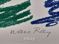 Man Ray Original Lithography Signed In Pencil. Artist's Test