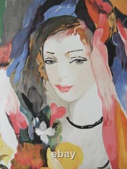 Marie Laurencin After Young Girl With Bouquet, Original Lithograph Signed
