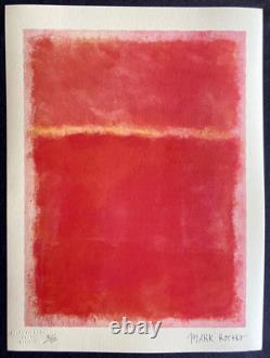 Mark Rothko Lithograph COA Original Signed Numbered Limited Stamped 180