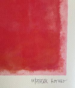 Mark Rothko Lithograph COA Original Signed Numbered Limited Stamped 180