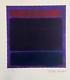 Mark Rothko Lithograph Certified Coa Original Signed Stamp (sam Francis)