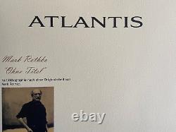 Mark Rothko Lithograph Certified COA Original Signed Stamp (Sam Francis)