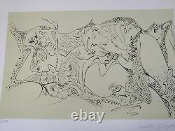 Masson Andre Original Lithograph Signed, Justified Sexual Mythology 1971
