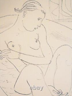 Maurice BARRAUD Woman in her bath Original signed lithograph