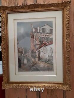 Maurice Utrillo Colour Lithography Signed And Numbered Edition Of 250 Ex