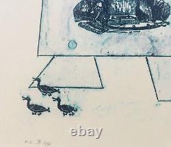 Max ERNST Untitled Original Signed Lithograph 1972